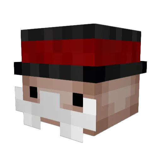 Franis_Bean Minecraft avatar head, 3D render