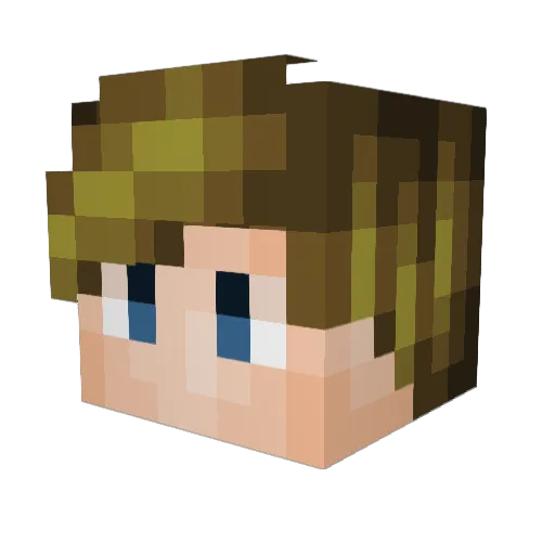 FrankDRoosevelt Minecraft avatar head, 3D render