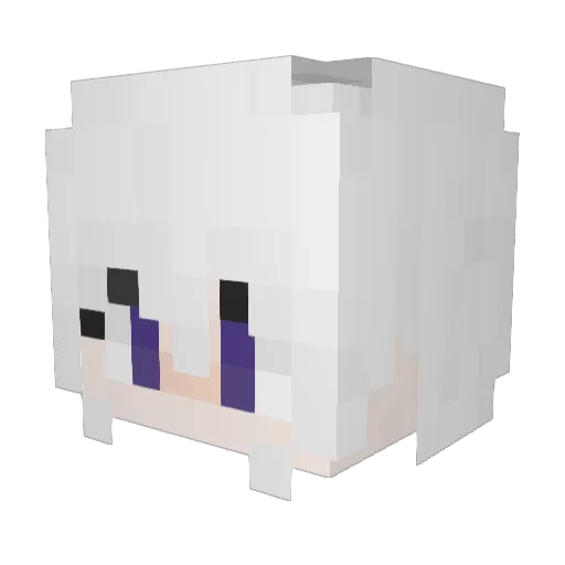 FrankFrank_FF Minecraft avatar head, 3D render