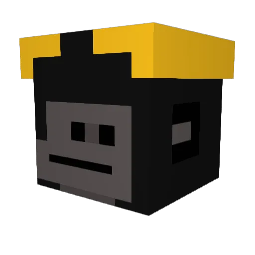 FrankGobbler Minecraft avatar head, 3D render