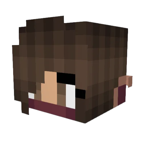 FrankMiner Minecraft avatar head, 3D render