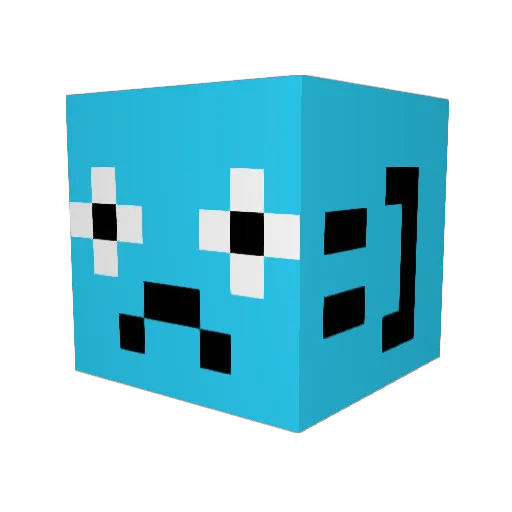 FrankWhoee Minecraft avatar head, 3D render