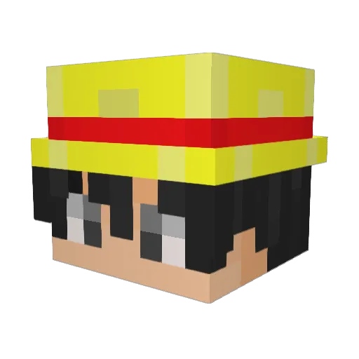 FrankZaing Minecraft avatar head, 3D render