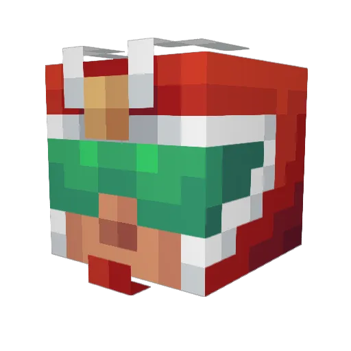 Frank_OS Minecraft avatar head, 3D render
