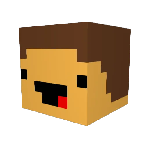FrankdawgMuller Minecraft avatar head, 3D render