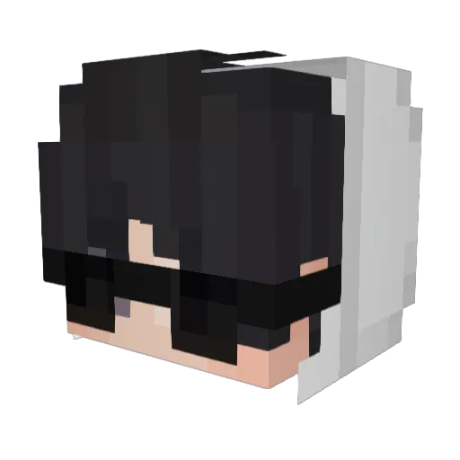 Frankelino Minecraft avatar head, 3D render