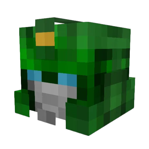 FrankenBolt49 Minecraft avatar head, 3D render