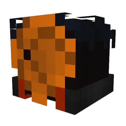 FrankenMoses Minecraft avatar head, 3D render