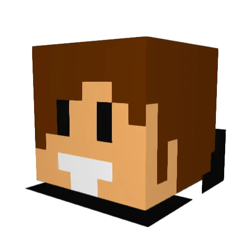 FrankiPLW Minecraft avatar head, 3D render