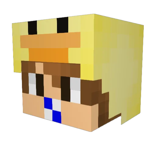 Frankie_GG Minecraft avatar head, 3D render