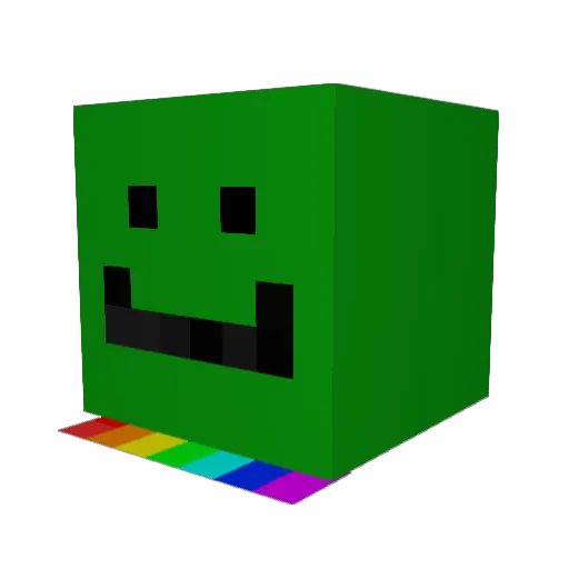FranknM Minecraft avatar head, 3D render