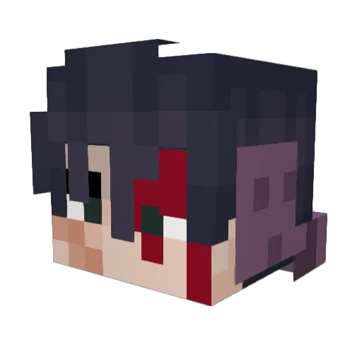 FranksBeanz Minecraft avatar head, 3D render