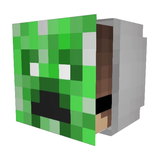 Franks_YT Minecraft avatar head, 3D render