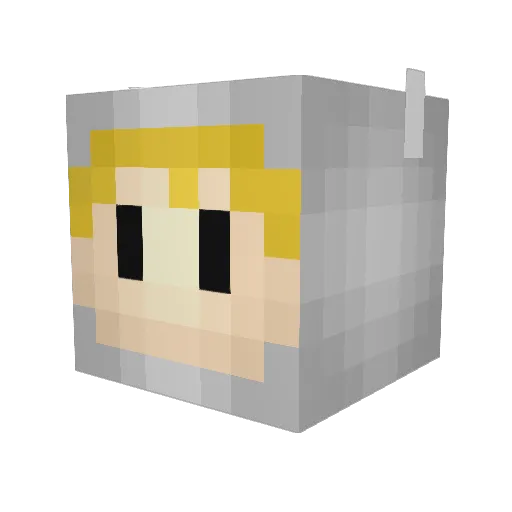 Franksz Minecraft avatar head, 3D render