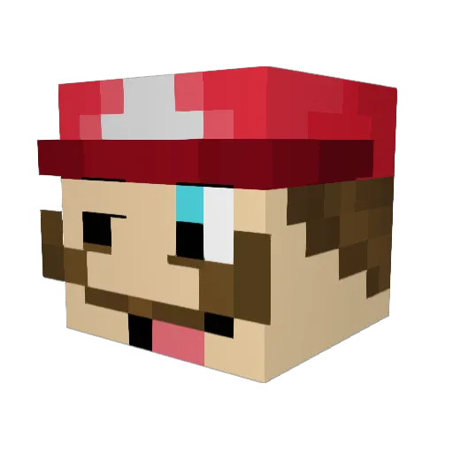 Franky0410 Minecraft avatar head, 3D render