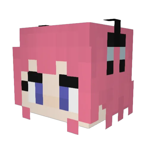 Franky71110 Minecraft avatar head, 3D render