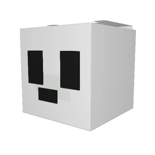 FrankySparnar Minecraft avatar head, 3D render