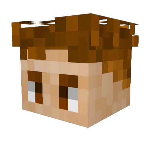 Franquitoo8 Minecraft avatar head, 3D render