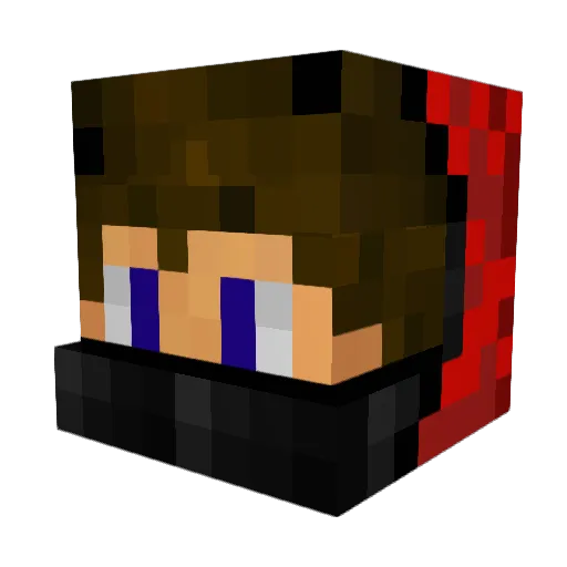 Fransen05 Minecraft avatar head, 3D render