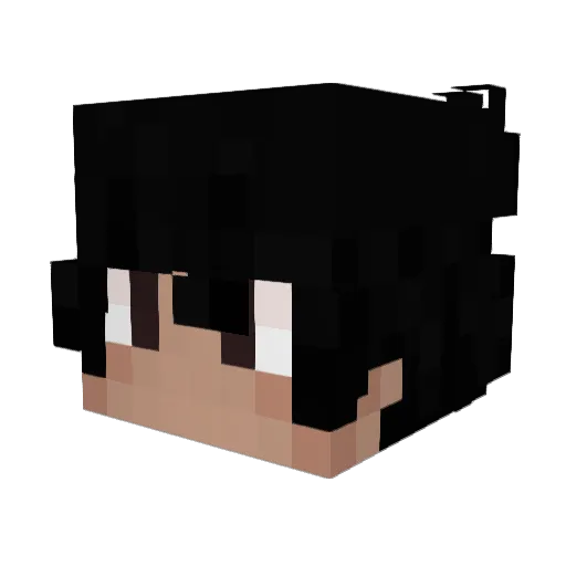Franshescu Minecraft avatar head, 3D render