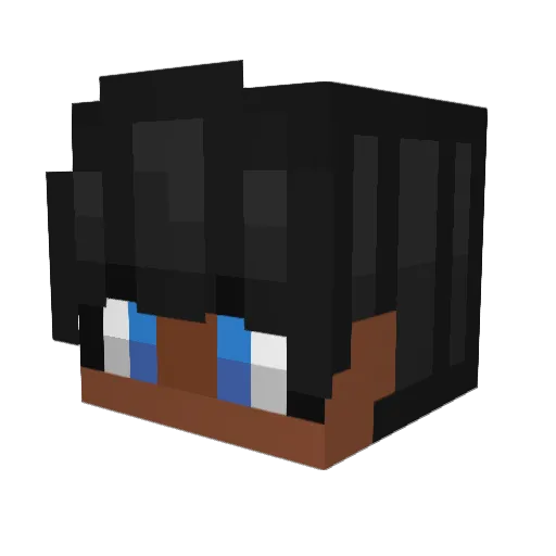 Fransistaken Minecraft avatar head, 3D render