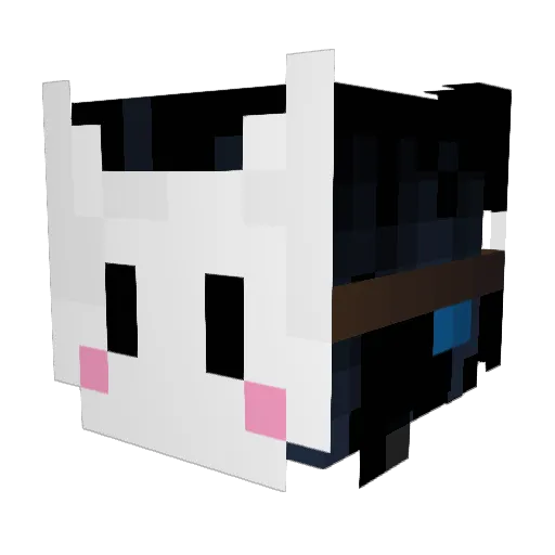 Frantenky Minecraft avatar head, 3D render