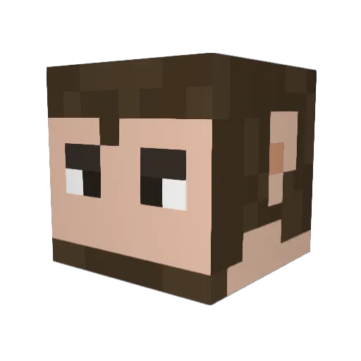 FranticCheese4 Minecraft avatar head, 3D render