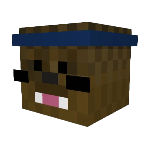 Frantic_134 Minecraft avatar head, 3D render