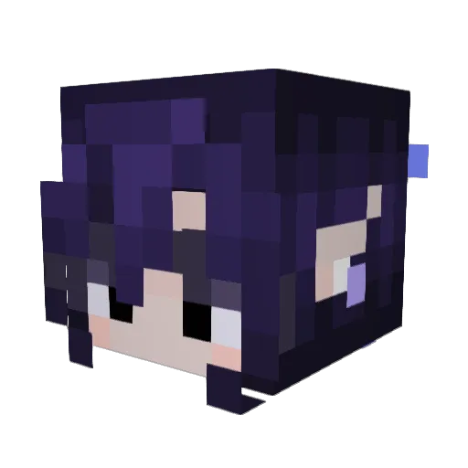 Franunatt Minecraft avatar head, 3D render