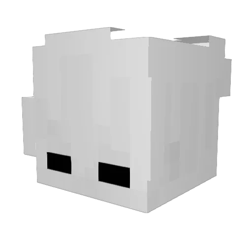 Franviss Minecraft avatar head, 3D render