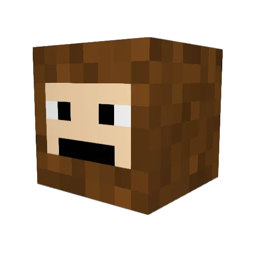 FranzFerdinand18 Minecraft avatar head, 3D render