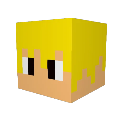 FranzTheVanguard Minecraft avatar head, 3D render