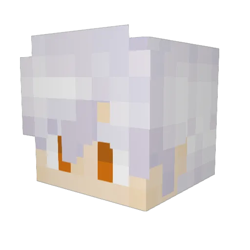 FranzWeichs Minecraft avatar head, 3D render