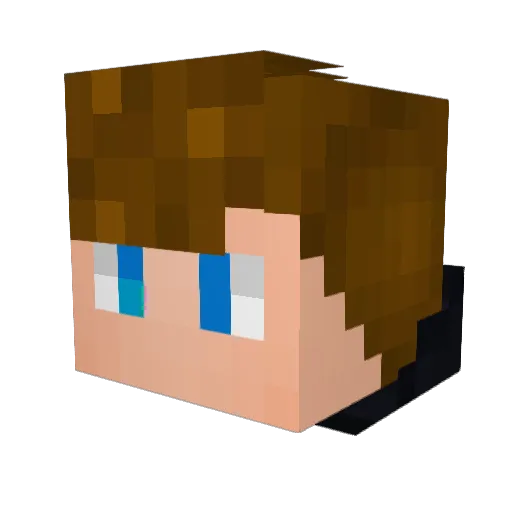 Franzero3 Minecraft avatar head, 3D render