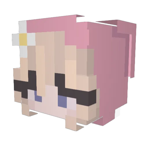 Franzi018 Minecraft avatar head, 3D render