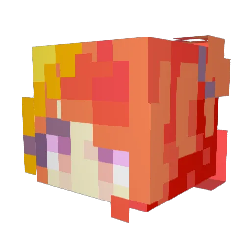 Franzi3 Minecraft avatar head, 3D render