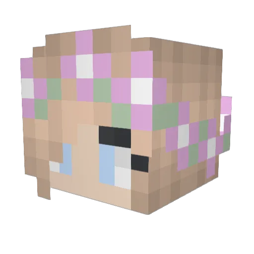 Franzi_Minka Minecraft avatar head, 3D render