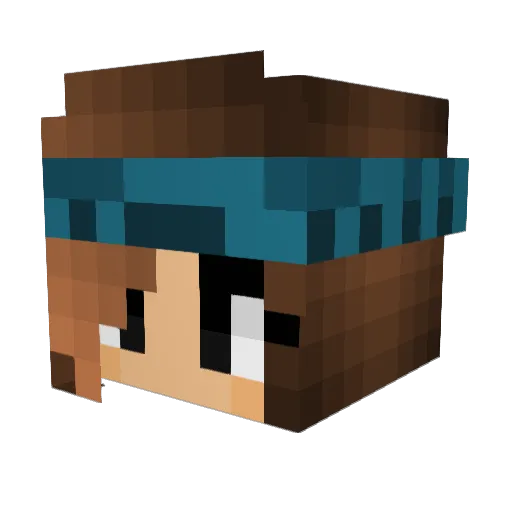 Franzi_i Minecraft avatar head, 3D render