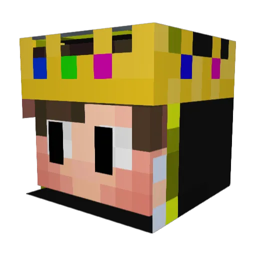 Franziri Minecraft avatar head, 3D render