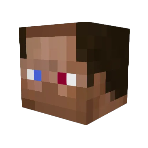 Franziskaner Minecraft avatar head, 3D render