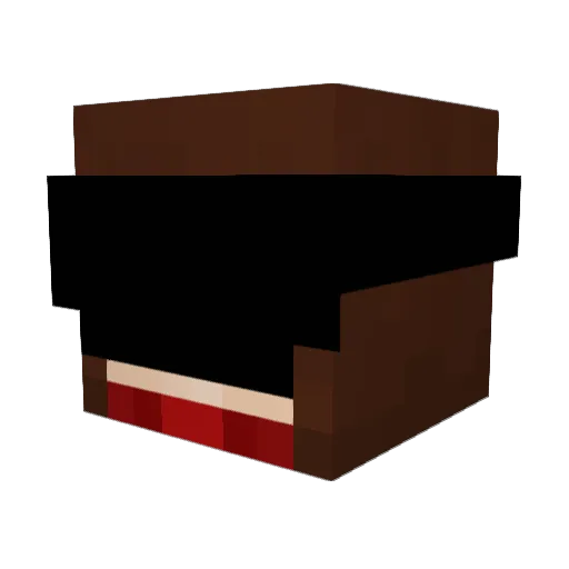 Franzoo Minecraft avatar head, 3D render