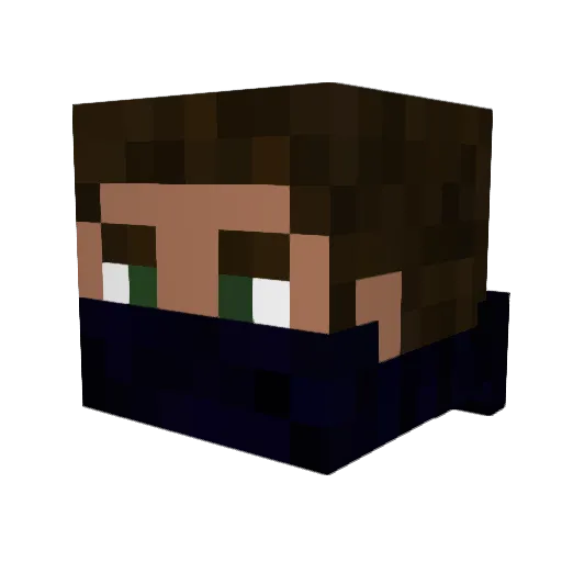 FrapGod Minecraft avatar head, 3D render