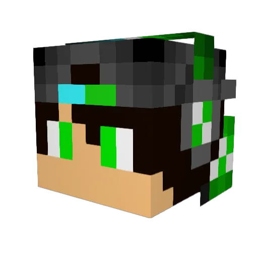 Frapp106 Minecraft avatar head, 3D render