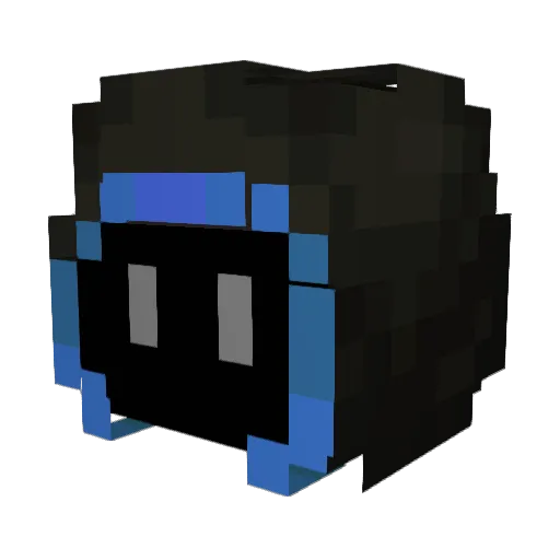Frascoo Minecraft avatar head, 3D render
