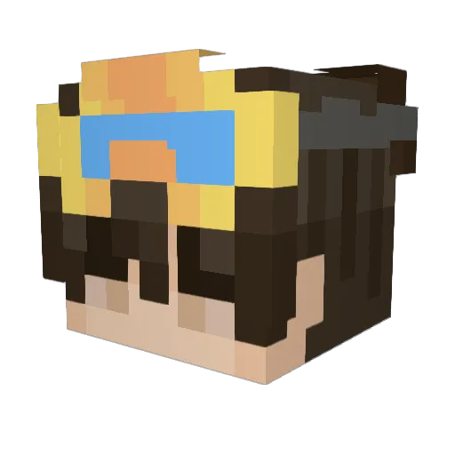 Fraser2TheMax Minecraft avatar head, 3D render