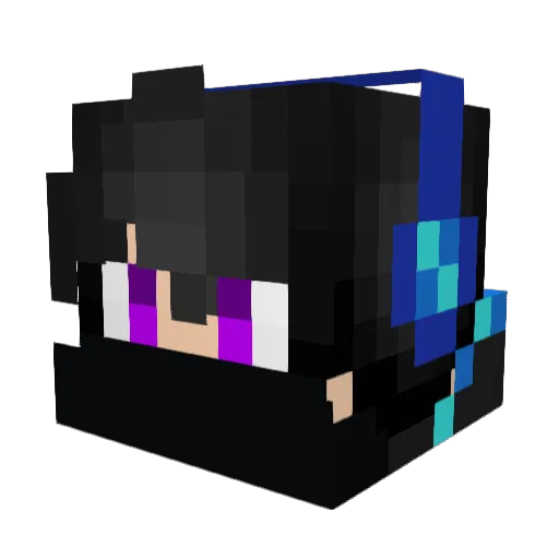FraserPlay Minecraft avatar head, 3D render