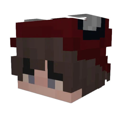 Fratage Minecraft avatar head, 3D render
