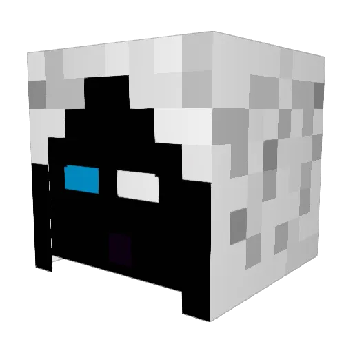 Fratelo Minecraft avatar head, 3D render