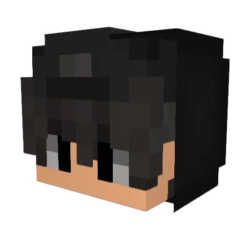 FrauHeyNervNicht Minecraft avatar head, 3D render