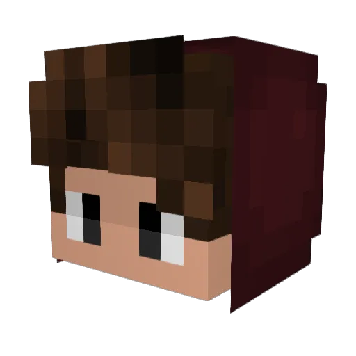 FrauKonstantina Minecraft avatar head, 3D render